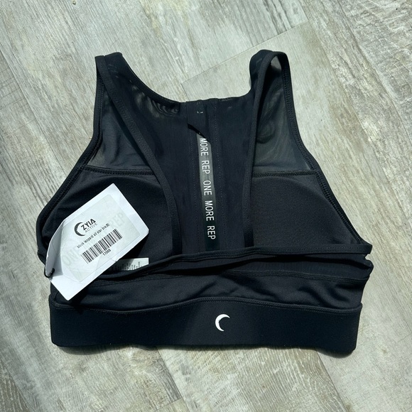 Zyia Sports Bra Black Leopard All Star Bra Size Small NWT - Picture 5 of 5